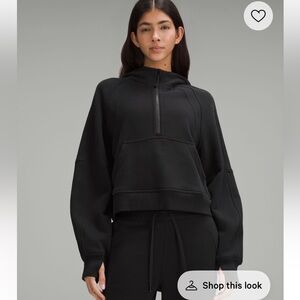 Lululemon Scuba Oversize Half-Zip Hoodie in Black
